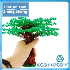 [104 hình] Xếp hình cây cổ thụ xanh lá trong công viên thành phố Moc Lego kèm hướng dẫn đầy đủ