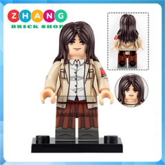 Đồ chơi xếp hình Attack on titan đại chiến người khổng lồ Zeke Pieck Reier Ymir Hisutoria Erwin Annie Minifigures WM6165
