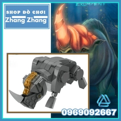 Đồ chơi xếp hình Tê giác thần Erumpent Sinh vật huyền bí trong Harry Potter mô hình Minifigures Lele L156