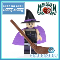 Đồ chơi xếp hình Halloween kinh dị scarecrow witch pumpkin vampire clown Minifigures POGO PG8171
