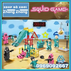 Đồ chơi xếp hình mô hình Trò chơi con mực Squid game Minifigures QG102