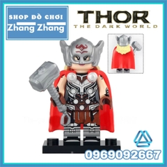 Đồ chơi xếp hình Thần sấm Thor Valkyrie Jane Foster Korg Zeus Groot Minifigures Koruit KT1062
