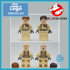 Xếp hình Ghostbusters Peter Venkman - Egon Spengler - Ray Stantz- Winston Zeddemore Lego Minifigures Xinh X108 111