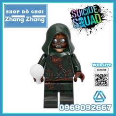 Đồ chơi xếp hình Amanda Waller - Peacemaker - Harley Quinn - Bloodsport - Rick Flag Ratcatcher Minifigures Kopf KF6140