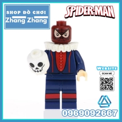 Đồ chơi xếp hình người nhện Spider man gồm Symbiote - Venom - Iron man - Deadpool - Wolverine Minifigures Kopf KF6054