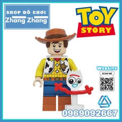 Xếp hình Toy Story 4 Câu chuyện đồ chơi Woody Sporky - Jessie Ducky - Bunny Lego Minifigures Pogo PG8270