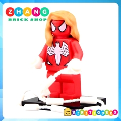 Xếp hình Spider-Man Scorpion Sandman Kraven Hobgoblin Stan Lee Captain American Lego Minifigures POGO PG8017