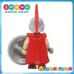 Xếp hình Spartacus Gladiator Chiến binh bộ binh kiếm bạc Lego Minifigures Xinh X0164 xh649