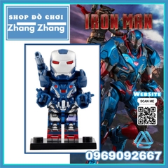 Đồ chơi xếp hình người sắt War Machine 008 Iron Man Minifigures Kopf V006