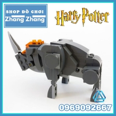 Đồ chơi xếp hình Tê giác thần Erumpent Sinh vật huyền bí trong Harry Potter mô hình Minifigures Lele L156