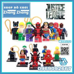 Xếp hình The Flash Wonder woman Catwoman Joker DeadPool Nick Fury Aquaman Cyclops DC Comics Lego Minifigures SY Sy178