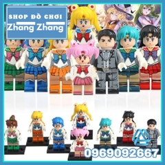 Xếp hình Sailor Moon Thủy thủ mặt trăng Tuxedo Lego Minifigures POGO PG8156