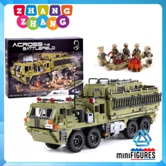 Đồ chơi Xếp hình mô hình pháo phản lực phóng loạt M142 Himars Scorpior Across Battlefield Minifigures Xingbao Xb06014