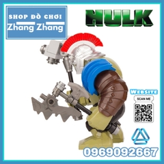 Xếp hình Hulk Ranarok Big Figures (Búa+Rìu) Lego Minifigures Decool 0281