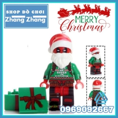 Xếp hình giáng sinh Hulk Deadpool Spider-Man Wolverine Supergirl Groot Marry Christmas Lego Minifigures POGO PG8185
