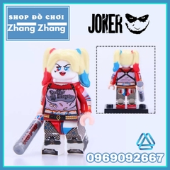 Xếp hình Batman Joker và Harley Quinn trong thành phố gotham Lego Minifigures WM6080
