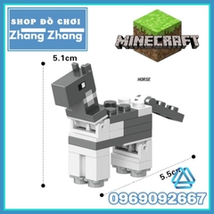 Đồ chơi xếp hình Minecraft trong Mine Blocks gồm Ghast - Polar Bear - Spider mô hình Minifigures Lele B033 040