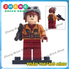 Đồ chơi Xếp hình Star Wars Skywalker - Han Solo - Yoda Admiral  - Rebellion - Sabine - Rose - Jabba Minifigures POGO PG8115