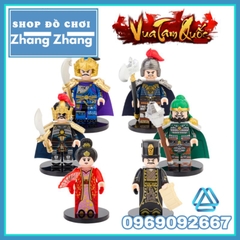 Đồ chơi xếp hình Tam quốc Tào Ngụy Tử Hoàng - Hạ Hầu Đôn Hứa Trử - Trương Liêu - Tuân Úc Minifigures Decool 20319-20324