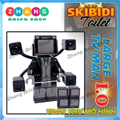 Đồ chơi mô hình nhân vật Skibidi Toilet Large TV Man 1.0 KDL826 K2188 Zhang Brick Shop