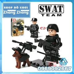 Lego xếp hình cảnh sát police lực lượng đặc nhiệm S.W.A.T Swat Lego MinifiguresTbs Toys Tbs 11-16 Tbs 0211