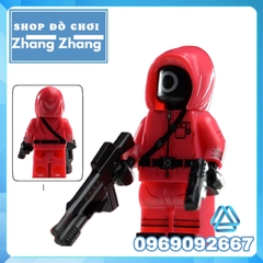Đồ chơi xếp hình Trò chơi con mực Squid game gồm Seong Gi-hun và Kang Sae-byeok - Sang-woo - Il Nam Minifigures KDL808