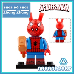 Xếp hình Spider-Man - Miles Morales - Spider Gwen - Prowler - Green Goblin - Spider Man Noir Lego Minifigures Wm wm6052