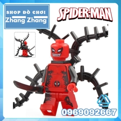 Xếp hình Symbiote Iron Man - Venom - Wolverine - Spider-Man - Deadpool Lego Minifigures WM6044