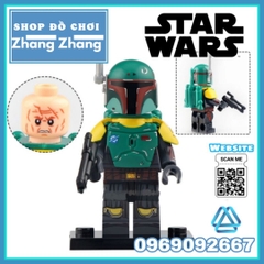 Xếp hình Mô hình Ahsoka  - Dark Trooper - Mandalorian - Moff - Boba Fett - Luke Skywalker - Jawa Lego Minifigures WM6121