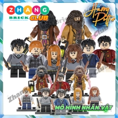 Xếp hình gồm Ron Weasley - Susan Bones - Harry Potter - Hermione Granger- Hagrid Lego Minifigures POGO PG8161