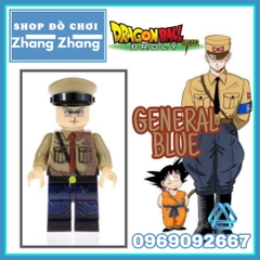 Xếp hình Dragon Ball Z General Blue trong 7 viên ngọc rồng Lego Minifigures Kopf KF2029 KF8033