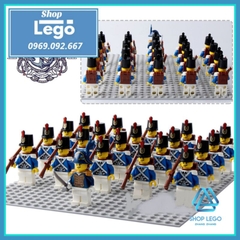 Xếp hình lục quân quân đội Cuộc chiến Hoa Kỳ - Anh Quốc 1812 Lego Minifigures POGO PG8035