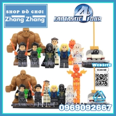 Xếp hình Fantastic The Thing Invisible Woman Human Torch Dr Doom Sue Storm Reed Richards Johnny Lego Minifigures SY288