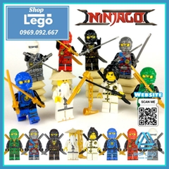 Xếp hình Ninjago gồm Wu - Kai - Jay - Nya - Cole - Zane - Lloyd Lego Minifigures Season 1