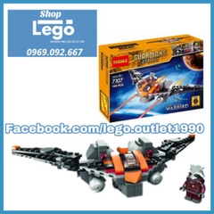 [145 hình] Xếp hình phi thuyền Rocket Racoon Warbird - The guadian of The Galaxy Lego Minifigures Decool 7107