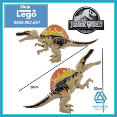 Xếp hình Spinosaurus công viên khủng long trong Jurassic World mới nhất 2021 Lego Minifigures
