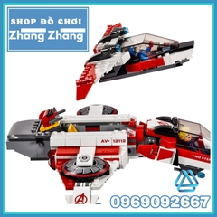 [552 hình] Xếp hình Cuộc chiến phi thuyền Avenjet Thanos Hyperion The Avengers Infinity War Lego Minifigures Decool 7120