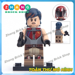 Đồ chơi Xếp hình Star Wars Skywalker - Han Solo - Yoda Admiral  - Rebellion - Sabine - Rose - Jabba Minifigures POGO PG8115