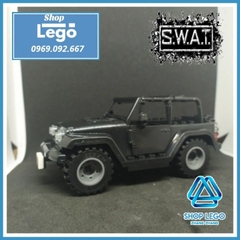 [52 hình] Xếp hình Xe Zeep SUV quân sự chuyên dùng lực lượng SWAT tác chiến địa hình Lego Minifigures Tbstoys Tbs J772