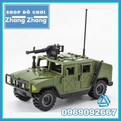 Đồ chơi Xếp hình mô hình Xe Humvee quân đội HMMWV M1114 Minifigures J773