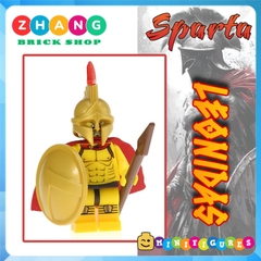 Xếp hình Sparta Gladiator 300 chiến binh Spartacus hùng mạnh nhất hành tinh Lego Minifigures Xinh X0164 Xh647