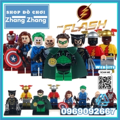 Xếp hình Reverse-Flash Greenlantern Wolverine Lego Minifigures POGO PG8105