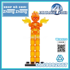 Xếp hình Fantastic The Thing Invisible Woman Human Torch Dr Doom Sue Storm Reed Richards Johnny Lego Minifigures SY288