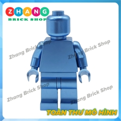 Đồ chơi xếp hình người trơn sơn đẹp Metallic Monochrome Minifigures Kopf KF2116-KF2121