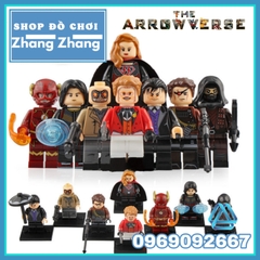 Xếp hình Flash Dark Archer DC Comics Deadshot Overgirl Oswald Cobblepot Joker Heat Wave Vibe Lego Minifigures Xinh X0188