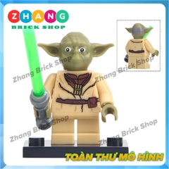 Đồ chơi Xếp hình Star Wars Skywalker - Han Solo - Yoda Admiral  - Rebellion - Sabine - Rose - Jabba Minifigures POGO PG8115