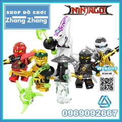 Xếp hình Ninjago Cole- Pythor- Yang- Golden Ninja- Kai- Zane Lego Minifigures PRCK GA137-142