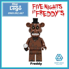 Xếp hình Bunny - Chica - Freddy - Foxy Spintraft - Balloonboy trong five nights at freddy's Lego Minifigures Kopf KF6121
