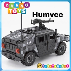 Đồ chơi Xếp hình mô hình Xe Humvee SWAT HMMWV M1114 chống khủng bố Minifigures J773 B