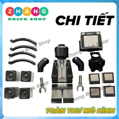Đồ chơi mô hình nhân vật Skibidi Toilet Large TV Man 1.0 KDL826 K2188 Zhang Brick Shop